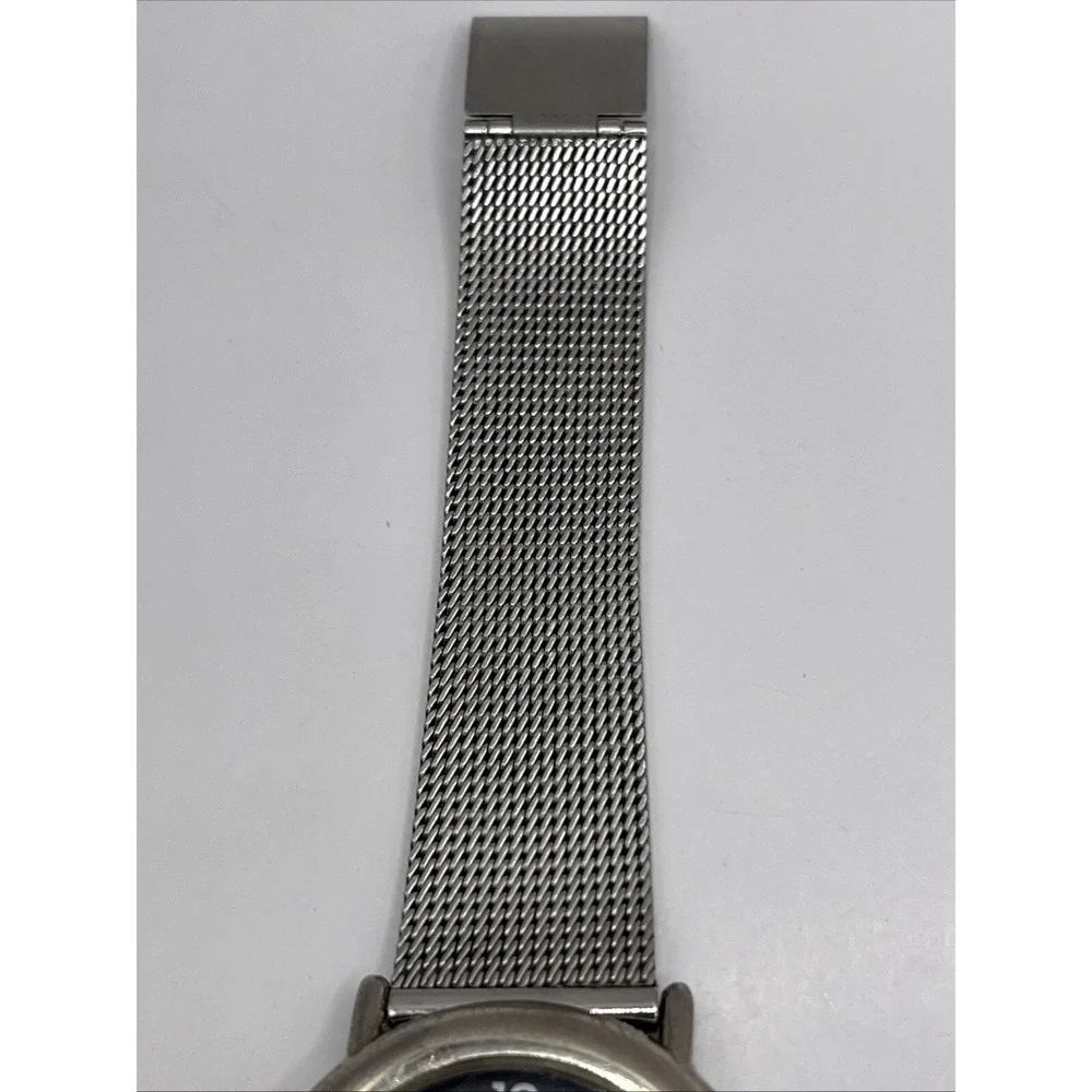 Vintage Consort Women's Quartz Watch Silver Mesh Metal Band 35mm- New Battery - Picture 4 of 9
